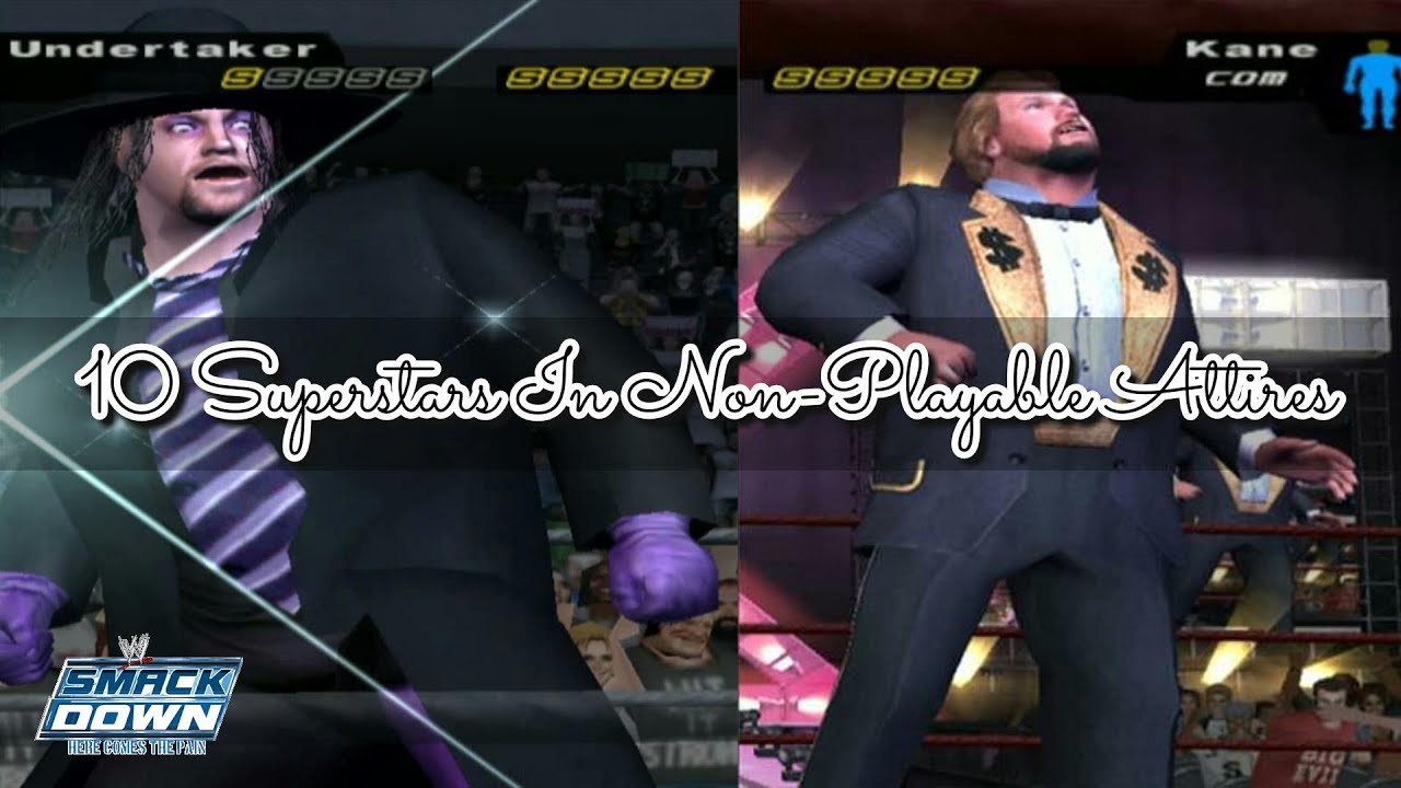 10 WWE Superstars In Non-Playable Attires (Hacked) | SD! HCTP 2003 |