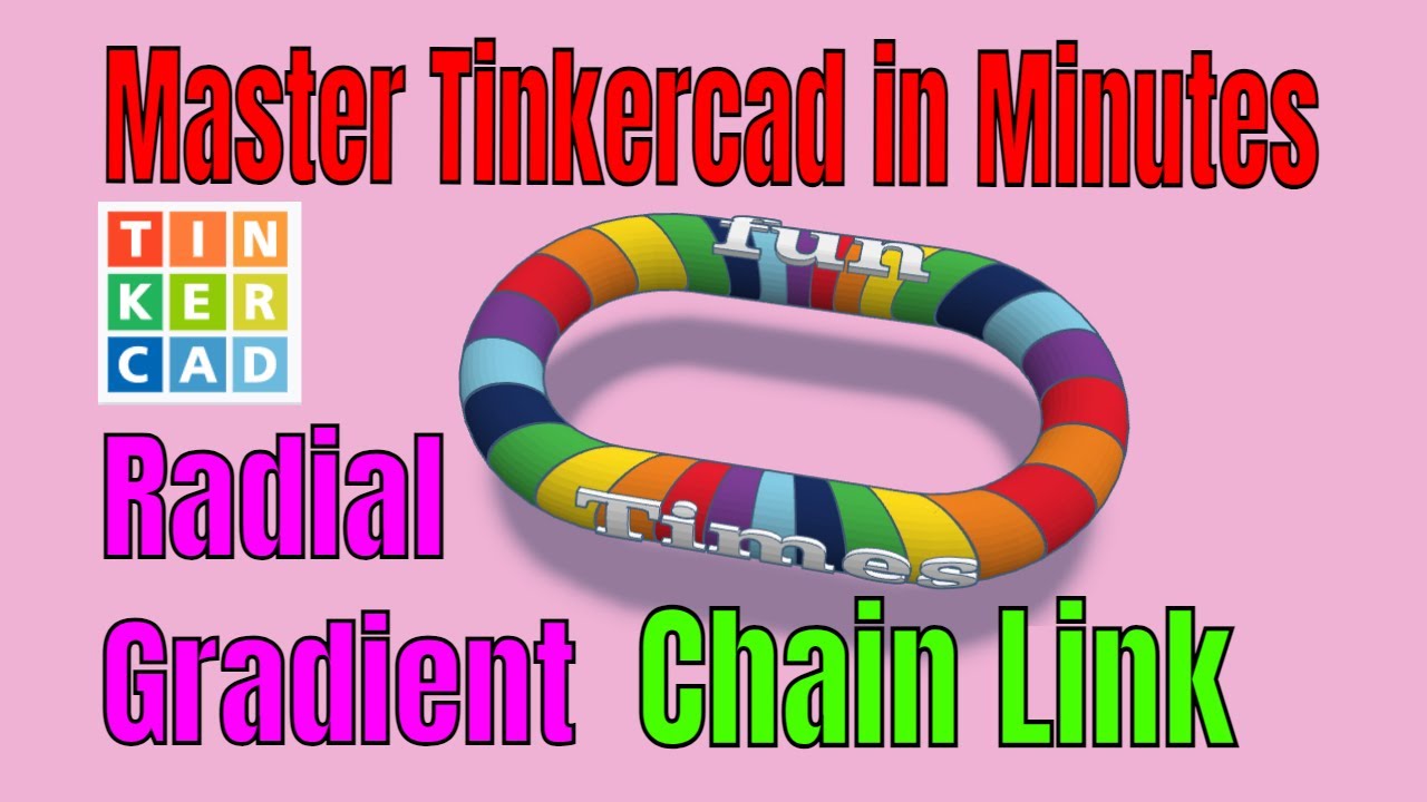 Simple Radial Gradient Chain Link Steps Tinkercad Chain Collab
