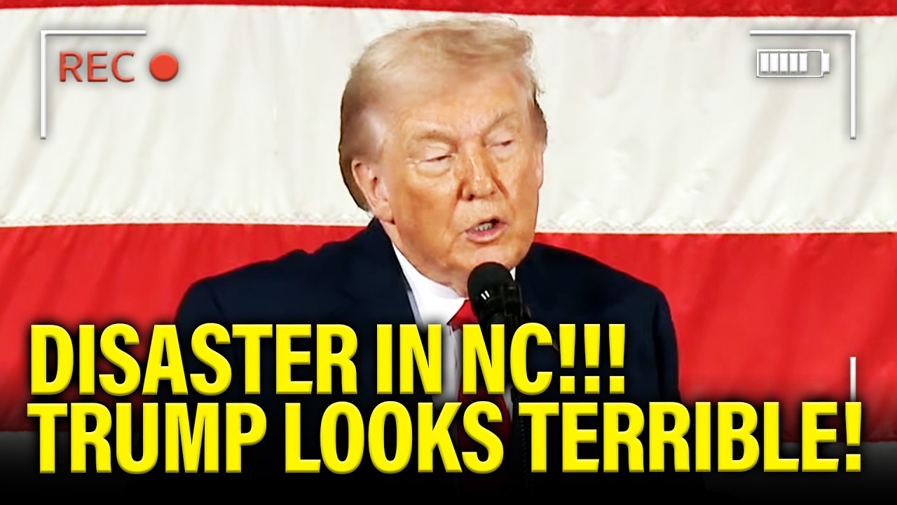 Trump gives DISASTER NC Speech as HE LOOKS AWFUL!!!