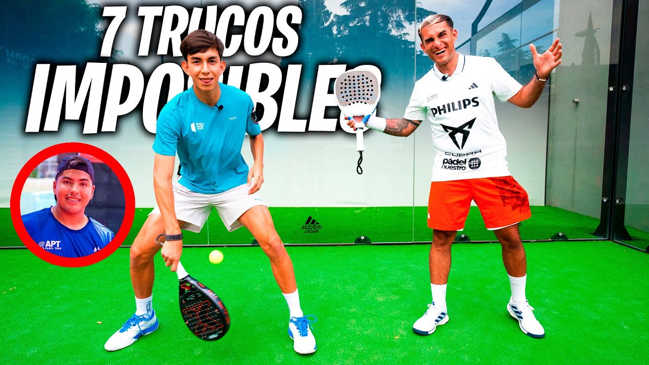 7 TRUCOS IMPOSIBLES DE PÁDEL CON MINI TOLITO AGUIRRE