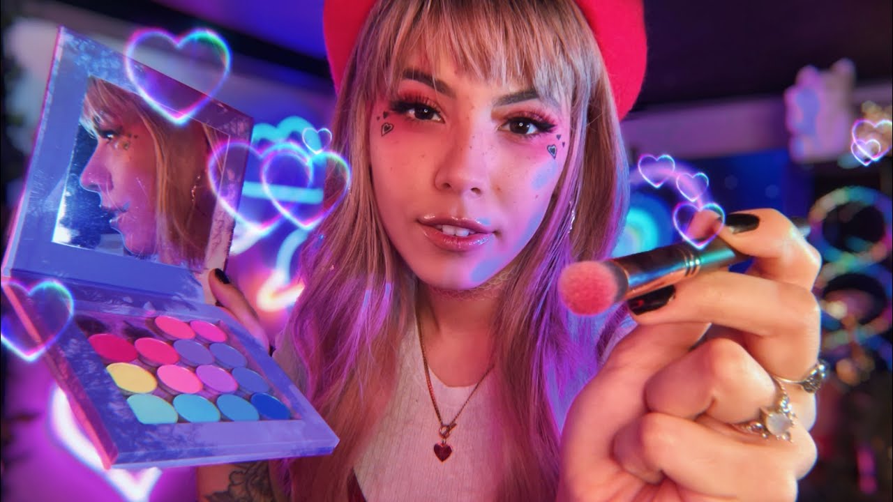 ASMR | Doing Your Makeup For Valentine’s Day 💖🤍 (Role Play)
