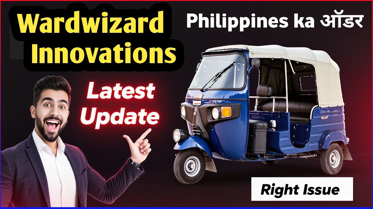Wardwizard Innovations Big Update | Philippines Order Confirmed | Right Issue News