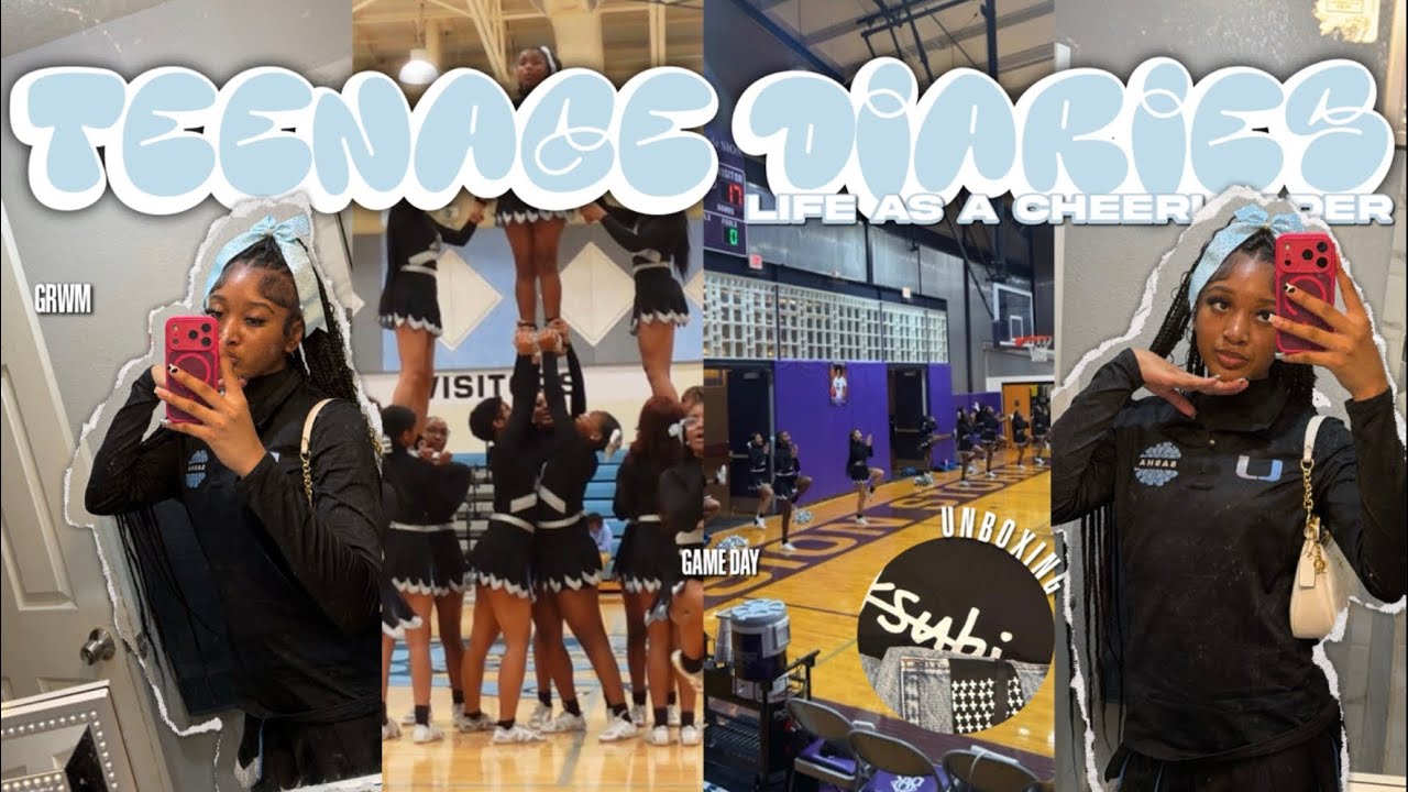 TEENAGE DIARIES | LIFE AS A CHEERLEADER 📣 🏀 | grwm, pack bag, unboxing, practice ||Sasha Ja’Nyia