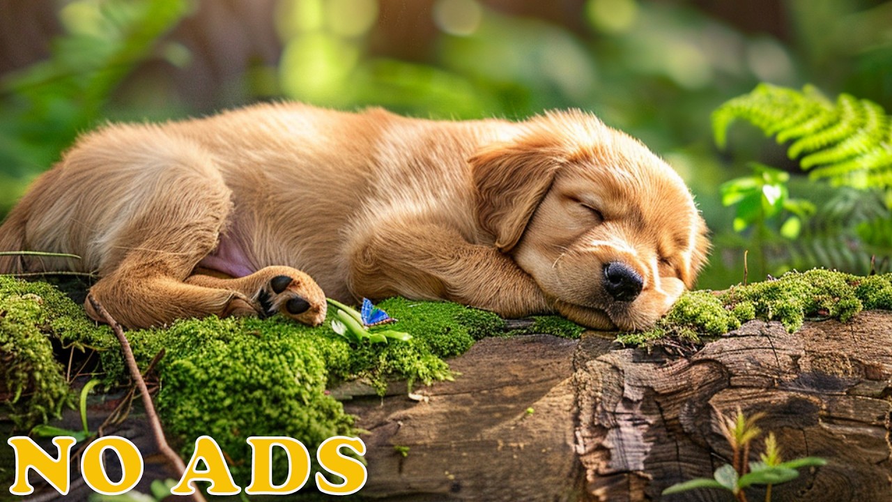 12 hours Calming Music for Dogs 🐶 Peaceful Nature Sounds & Deep Relaxation 💖Cute Puppy Sleeping