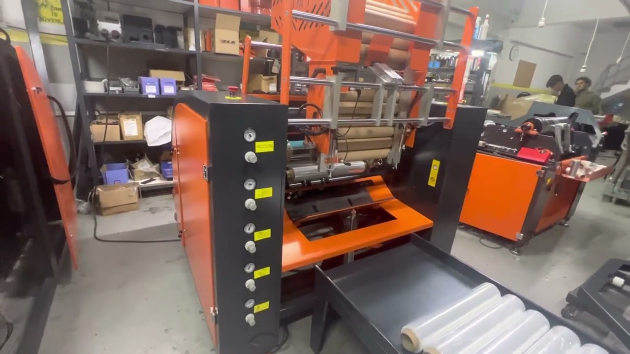 STREÇ AKTARMA MAKİNESİ ( STRECH REWINDING MACHİNE ) NMT OTOMASYON