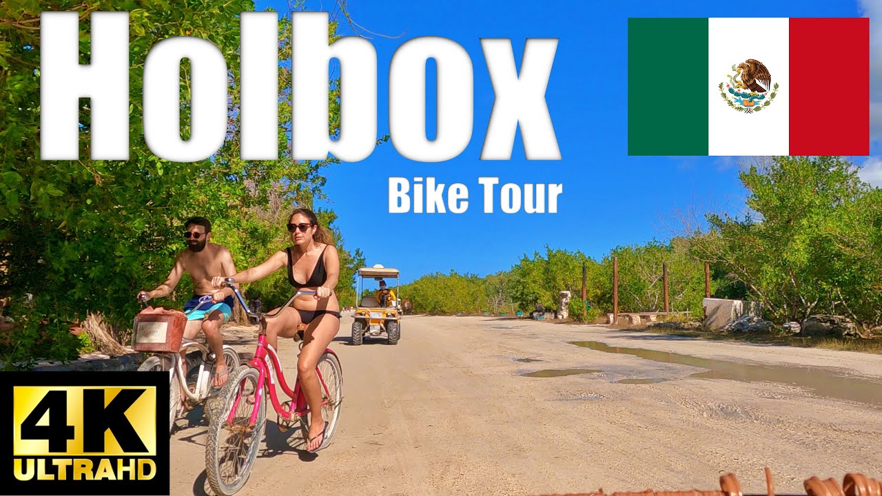 🚲Holbox Bike Tour 4K, Mexico