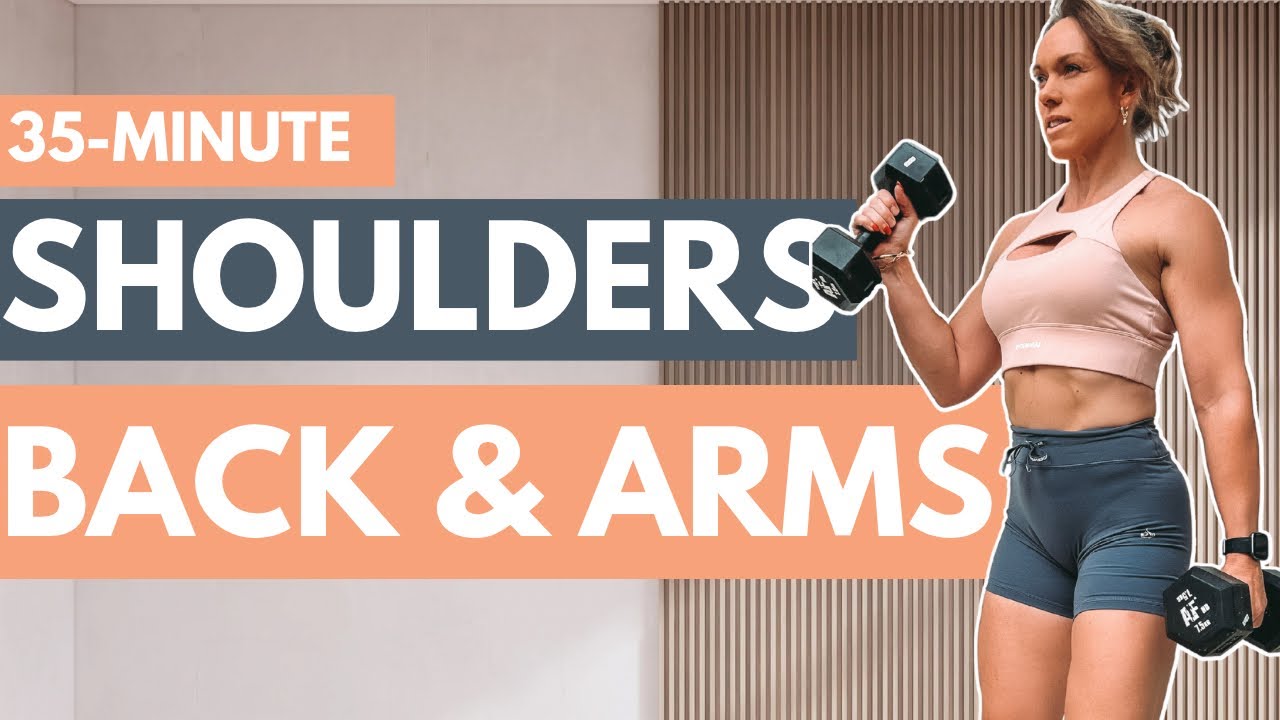 35 Min Upper Body Dumbbell Burn 🔥 Back, Arms, Shoulders