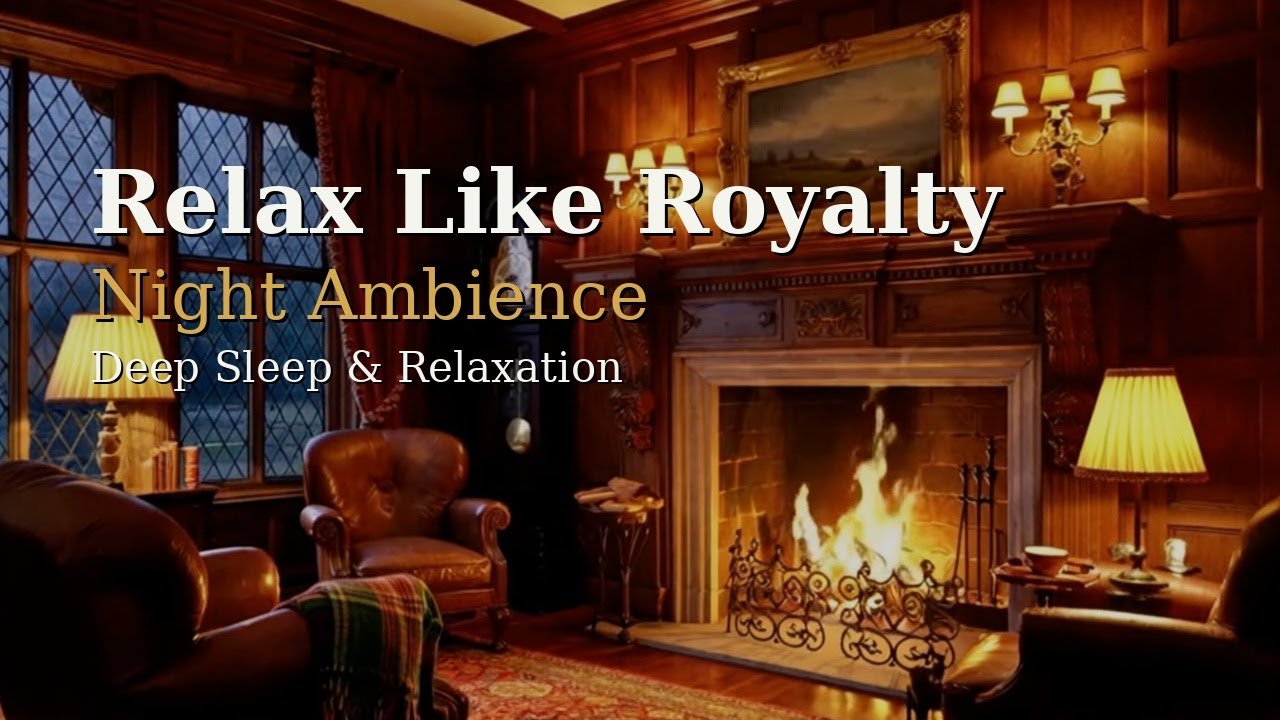 Stately English Manor 🕯️ Grand Country House at Night for Sleep & Relaxation