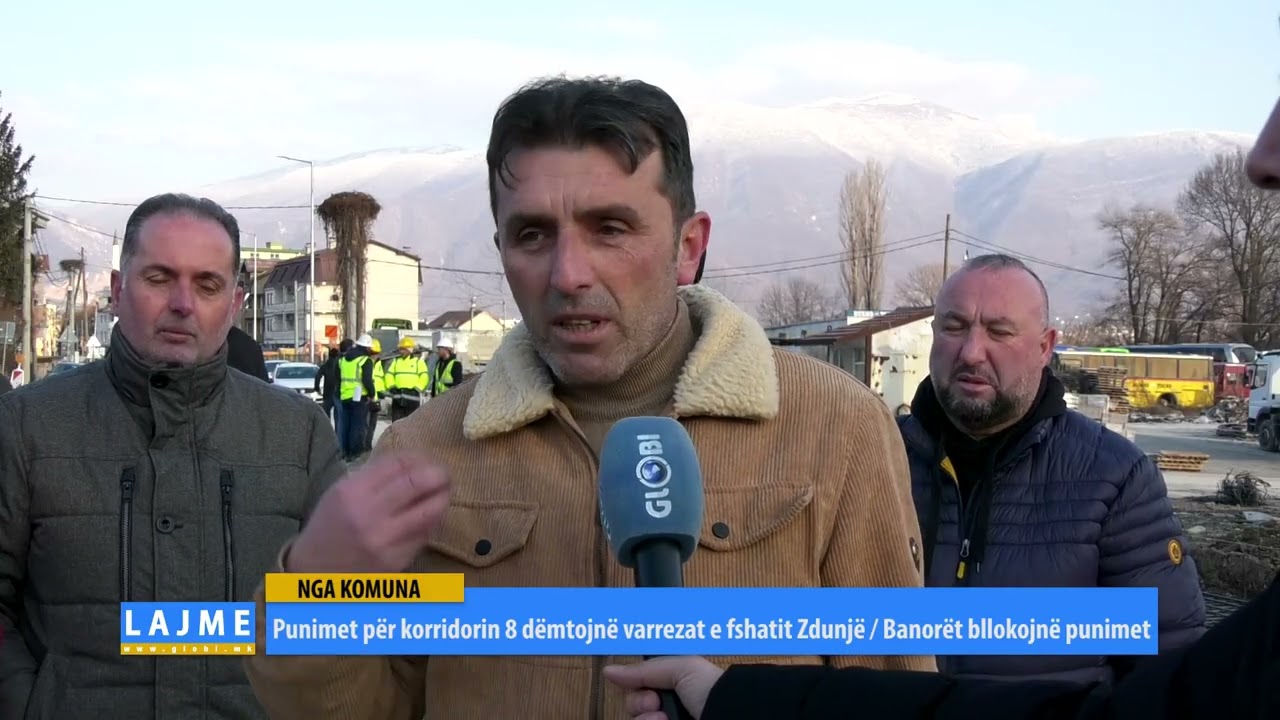Punimet për korridorin 8 dëmtojnë varrezat e fshatit Zdunjë / Banorët bllokojnë punimet