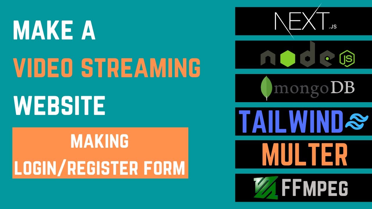 Video Streaming Website Tutorial Next JS + Node JS | Making Register/Login Page | Part 8