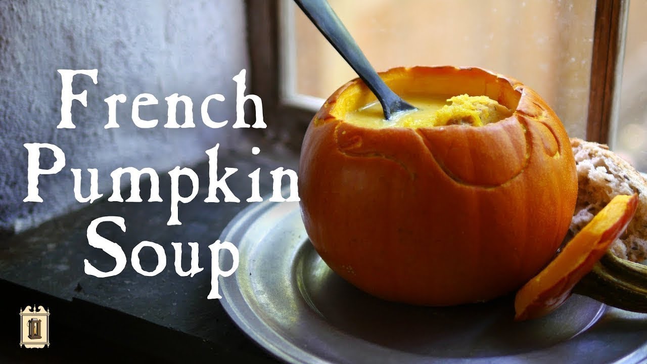 Historic Harvest Soup with Pumpkin Bowl - 18th Century Cooking