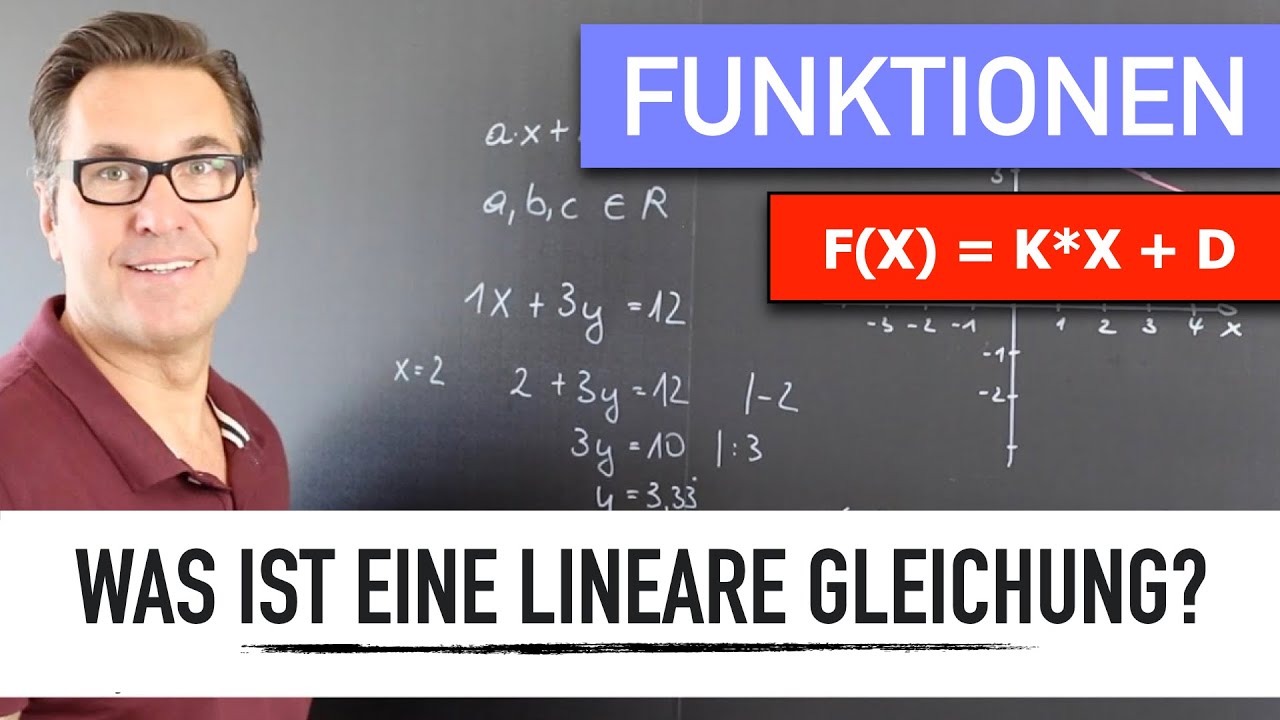 Grafische Darstellung einer Linearen Gleichung | allgemeine Form der Linearen Gleichung