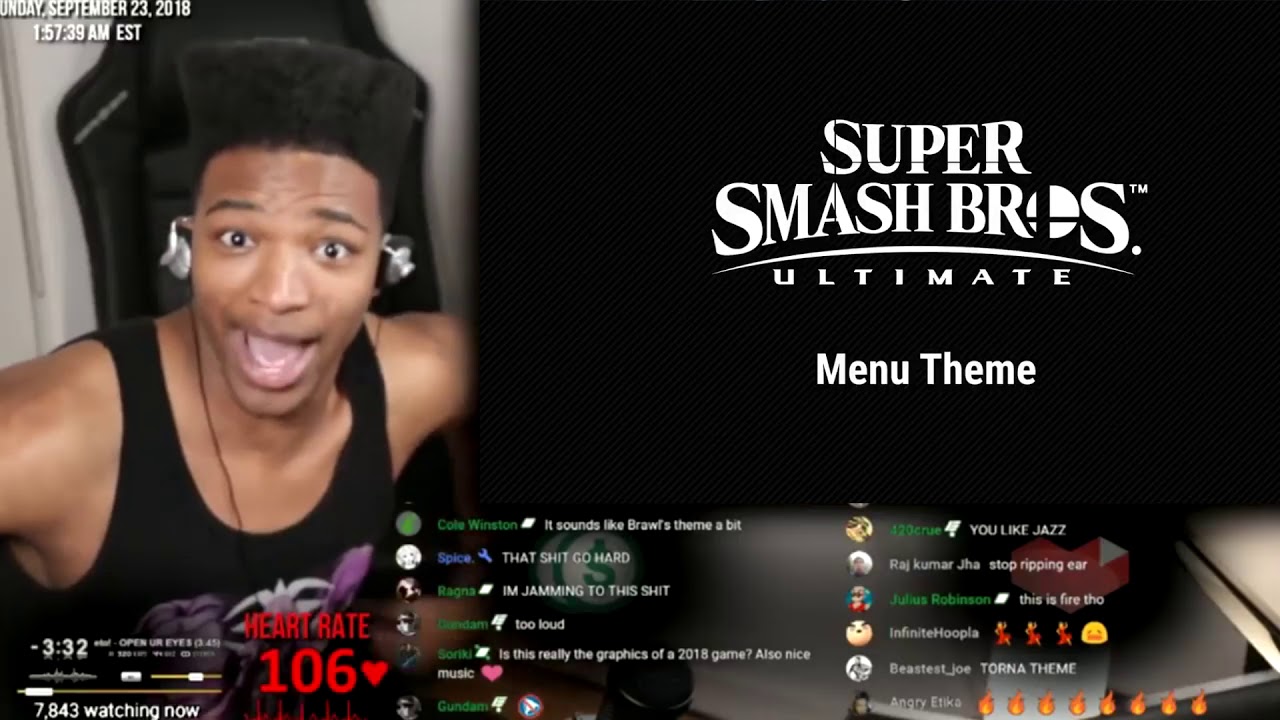 Etika Jamming To The New Smash Menu Theme (EDIT)