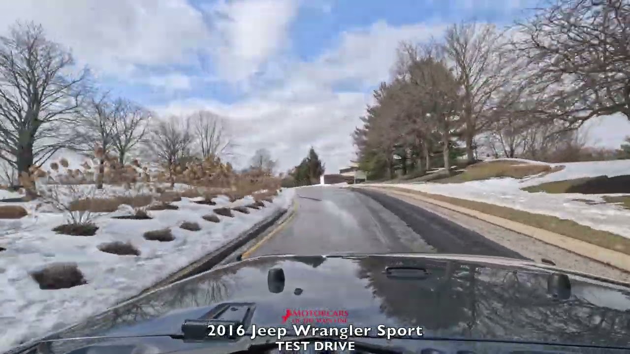2016 Jeep Wrangler Sport Test Drive.  