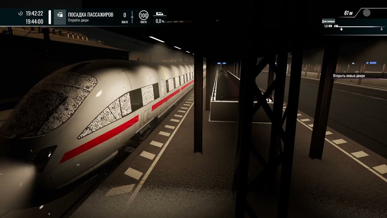 Train Sim World. Новогодний экспресс ICE в метель