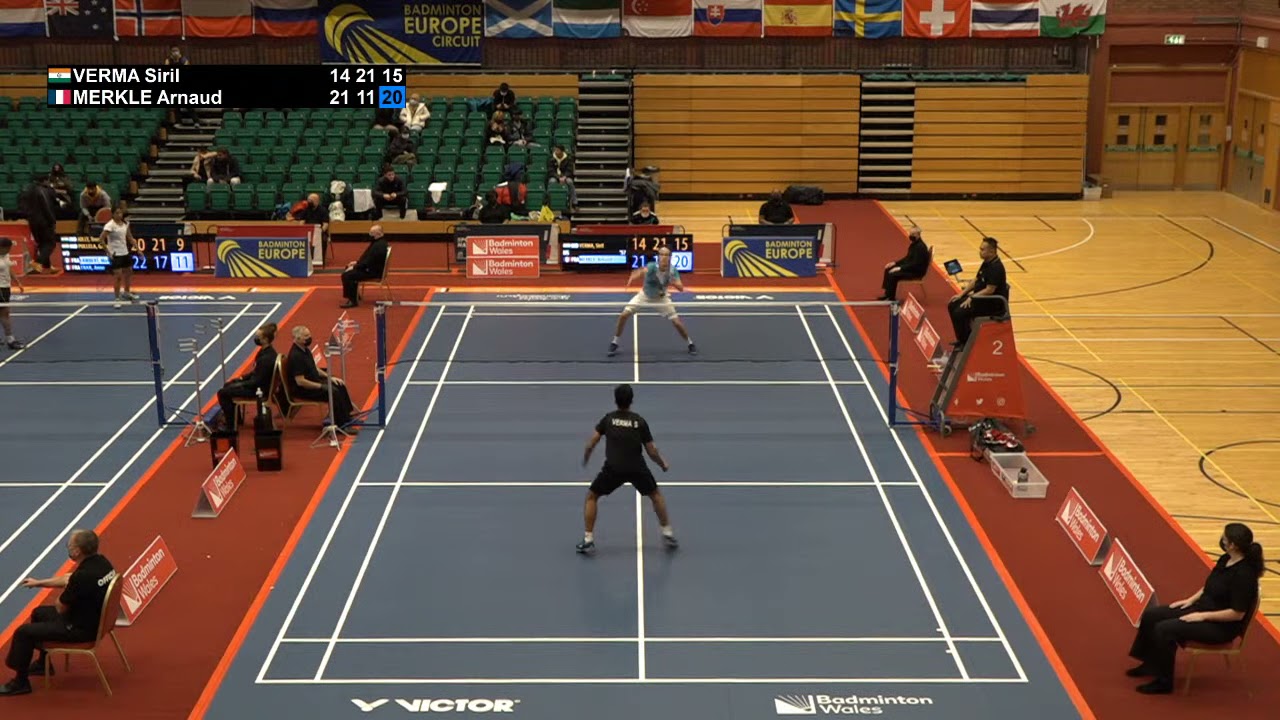 Match point - Siril Verma vs Arnaud Merkle - MS, Final - Welsh Intl. 2021
