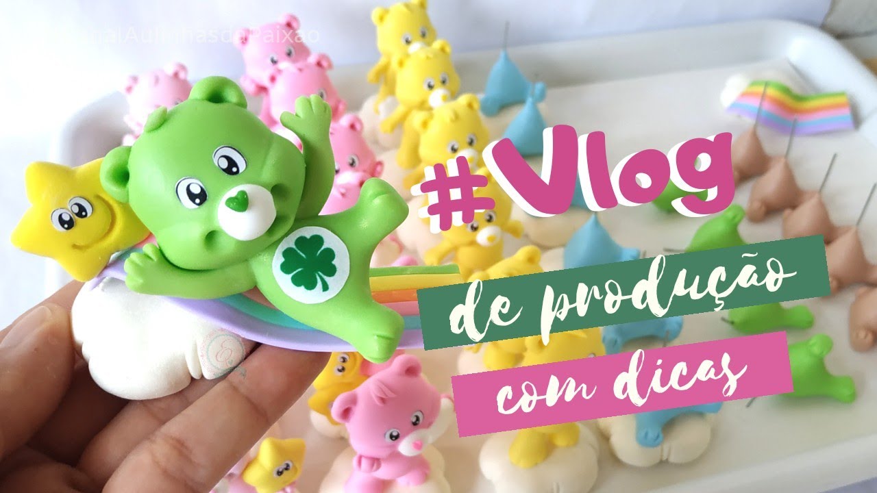 VLOG de produção + Ursinhos carinhosos, dicas e finalização páscoa e bosque