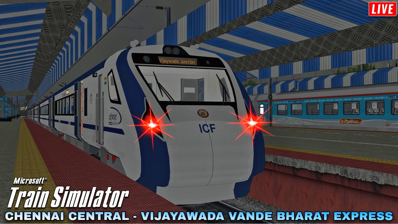 130 KMPH Premium Morning Journey in 20677 Chennai - Vijayawada Vande Bharat Express | MSTS LIVE