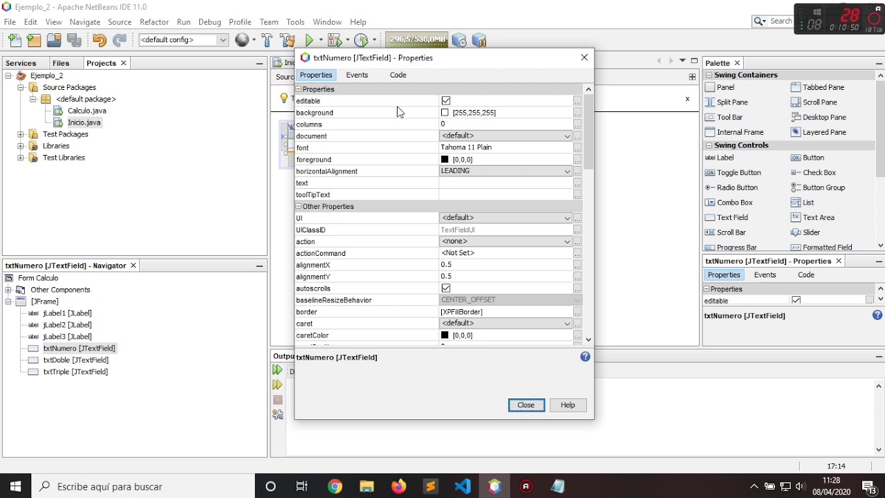 11. Paso de variables entre formularios.