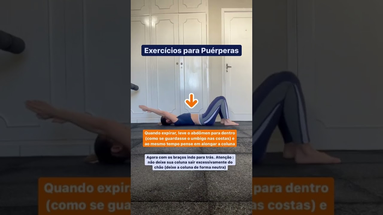 Exercícios p/ puérperas. 