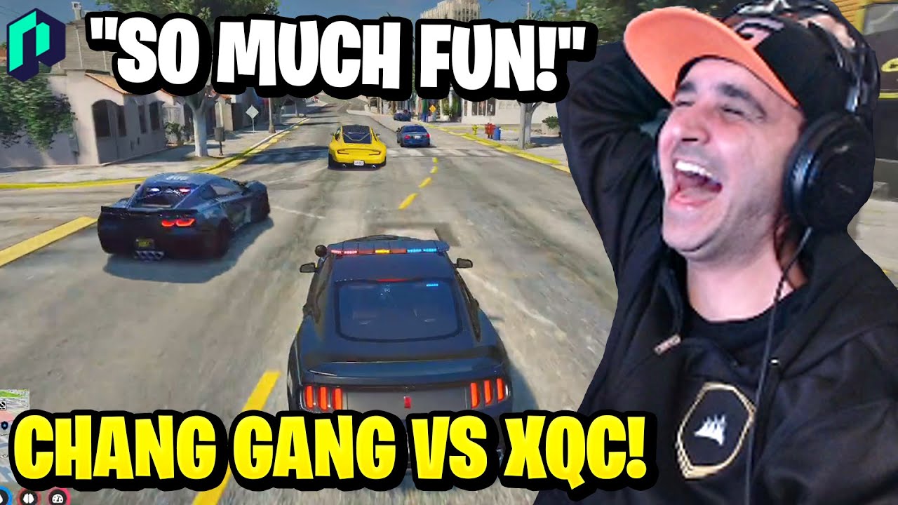 Summit1g & Chang Gang HILARIOUS xQc Bank Heist Chase! | GTA 5 NoPixel RP