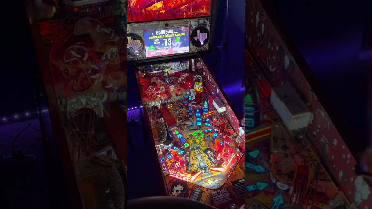 Texas chainsaw massacre pinball code update bonus ball !!!! 