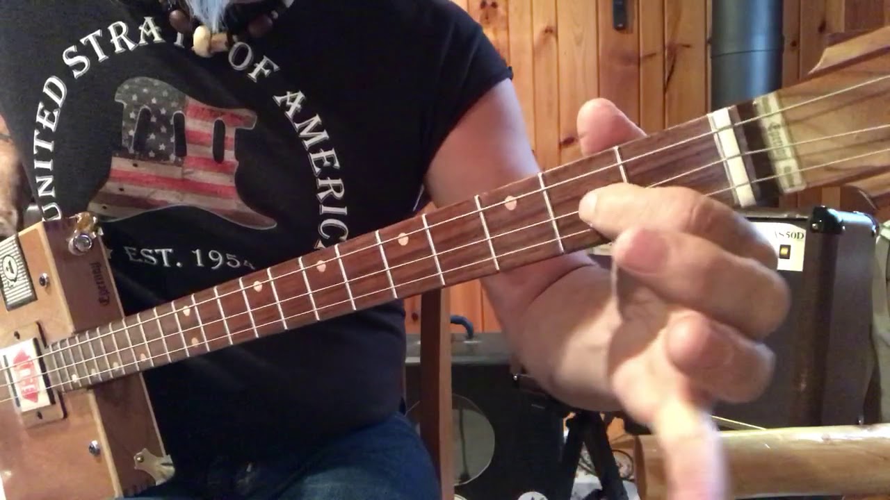War Pigs Black Sabbath beginner  lesson part 1 on your 3 string Cigar Box Guitar