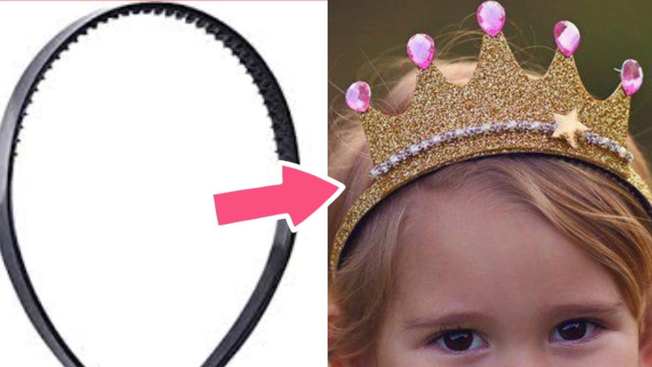 DIY Homemade birthday crown headband /How to make birthday crown /easy and beautiful crown making
