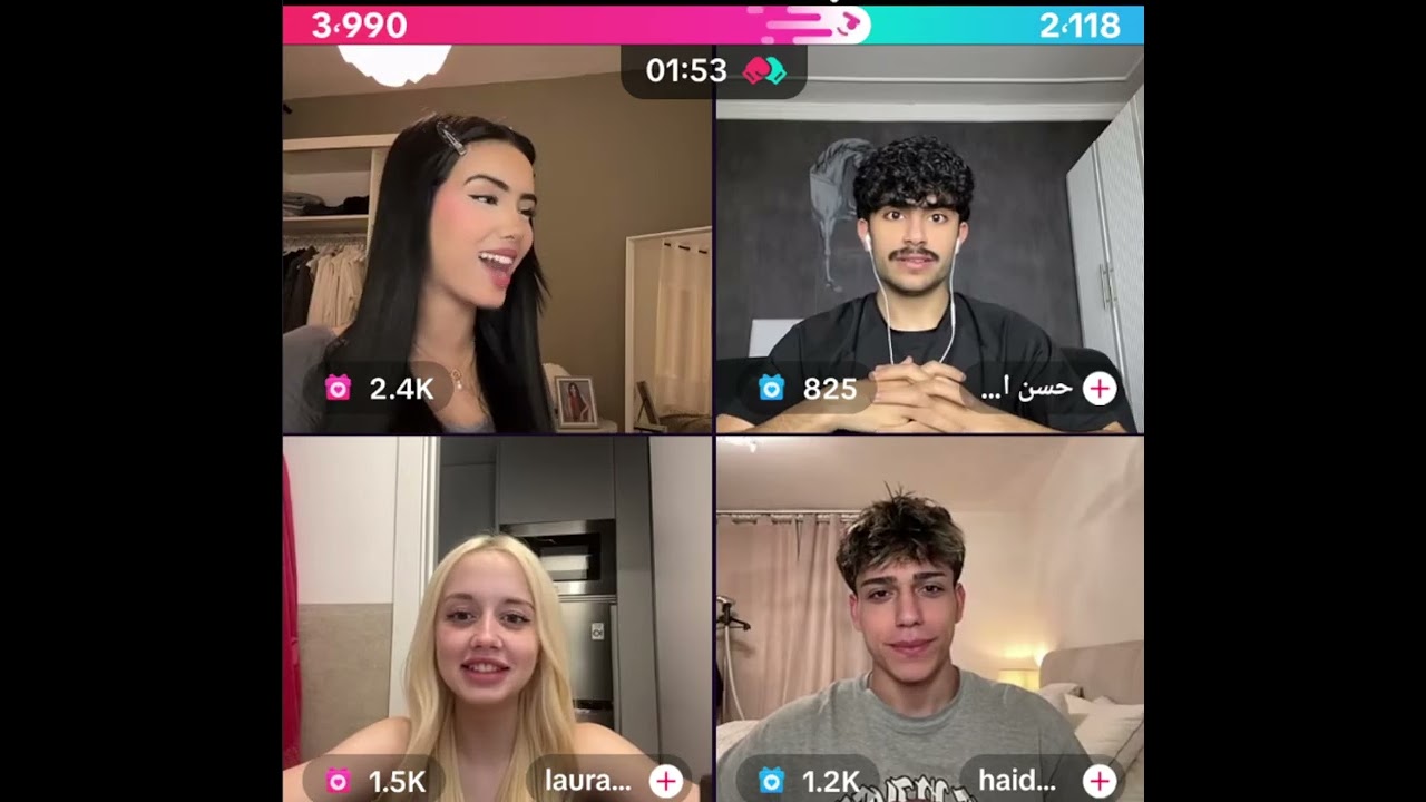 هيام مع حسن الشمري وحيدر رباعي مع الاجنبية لورا هيام صارت تفتش حسابها وانصدمت من الفيديو