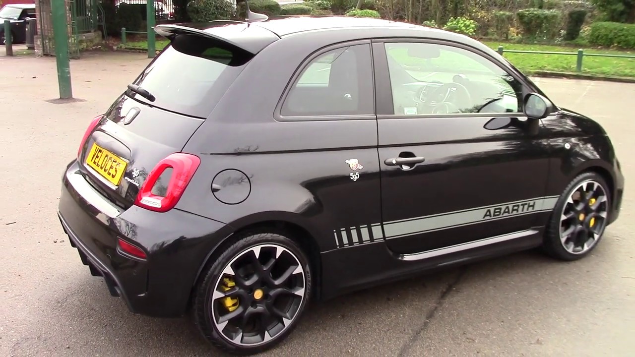 BLACK ABARTH 595 COMPETIZIONE WITH TAN SABELT SEATS FOR SALE