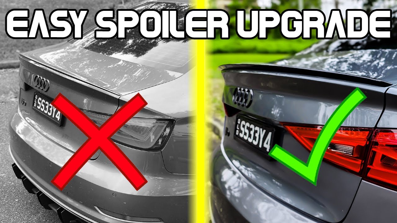 Как снять и обновить спойлер Audi A3/S3/RS3