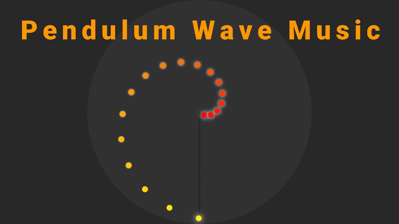 Pendulum Wave On Fire 🔥 Hypnotic Pendulum Music Experiment