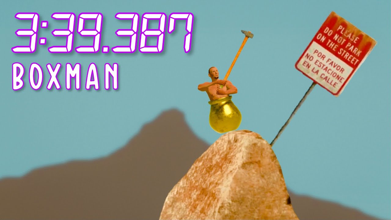Getting Over It - Boxman's Struggle Map in 3:39.387