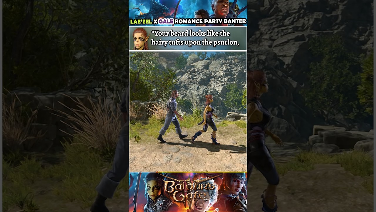 Lae'zel's funny romance banter with Gale | Baldur's Gate 3