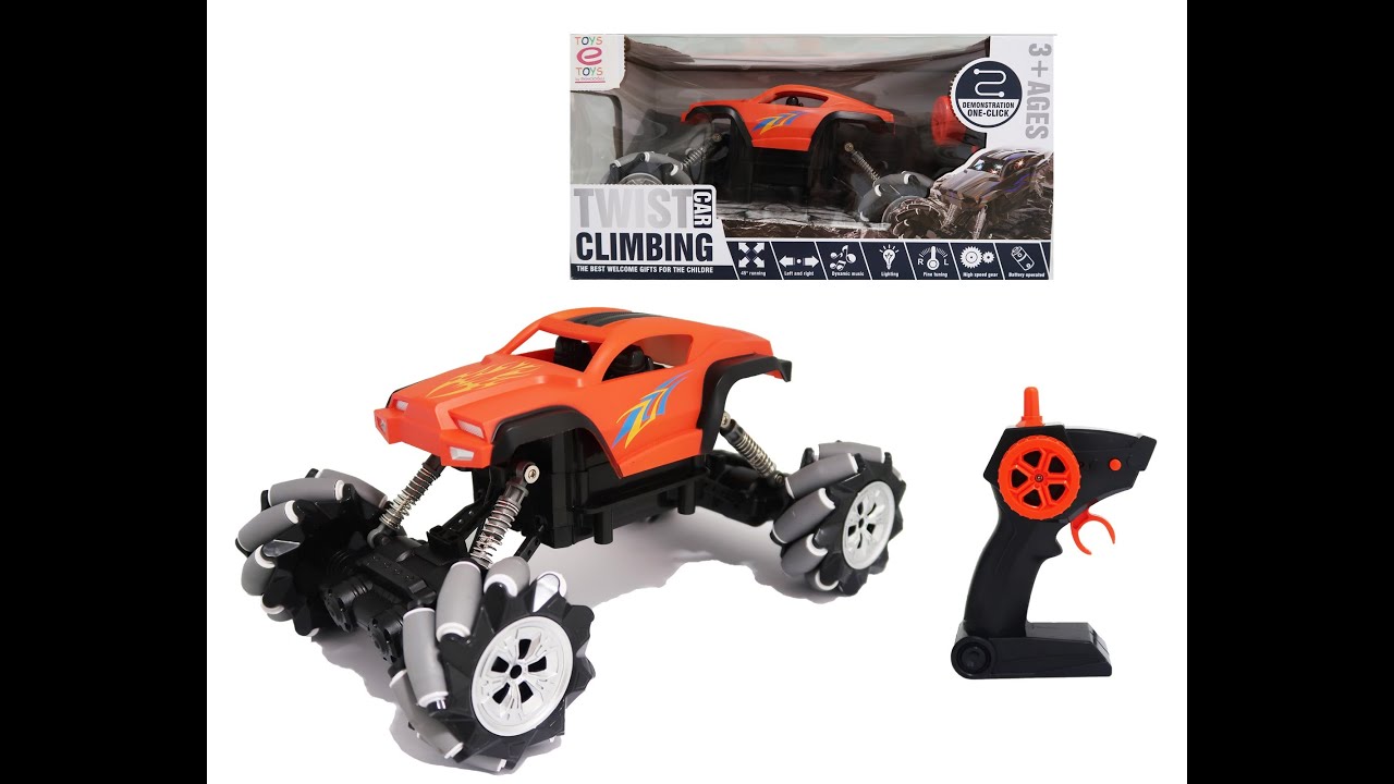 ToyseToys Twist Car Climbing Uzaktan Kumandalı Şarjlı 4X4 Arazi Jeepi Rock Crawler - FD22