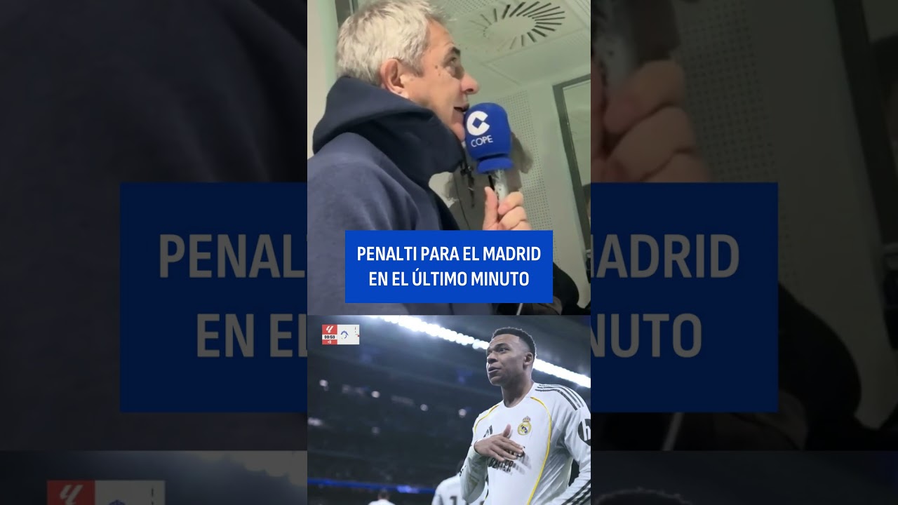 Penalti para el Real Madrid en el último minuto contra el Rayo Vallecano