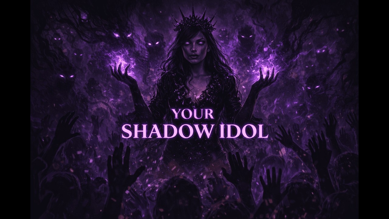 YOUR SHADOW IDOL 🖤 Dark Hypnotic Rock Anthem | Sinister Lyrics Video | Addictive Night Vibes