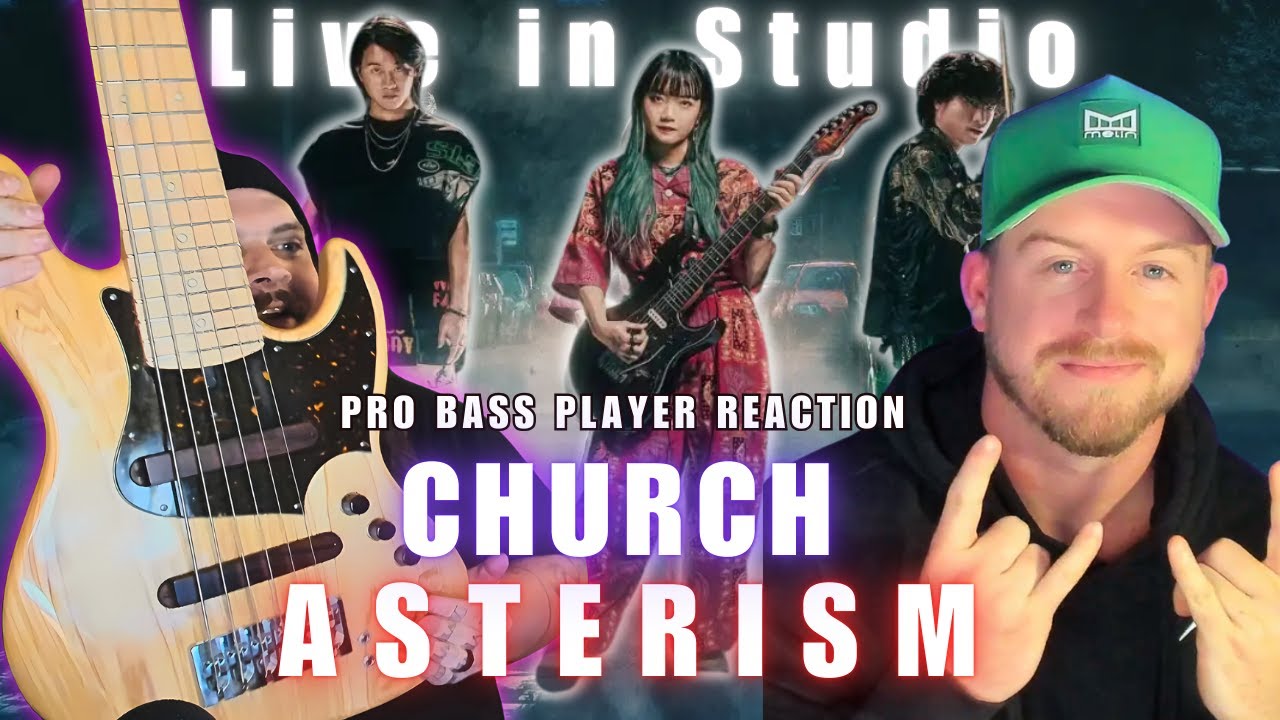 Pro Bass player reacts to ASTERISM - Church (Live in Studio)