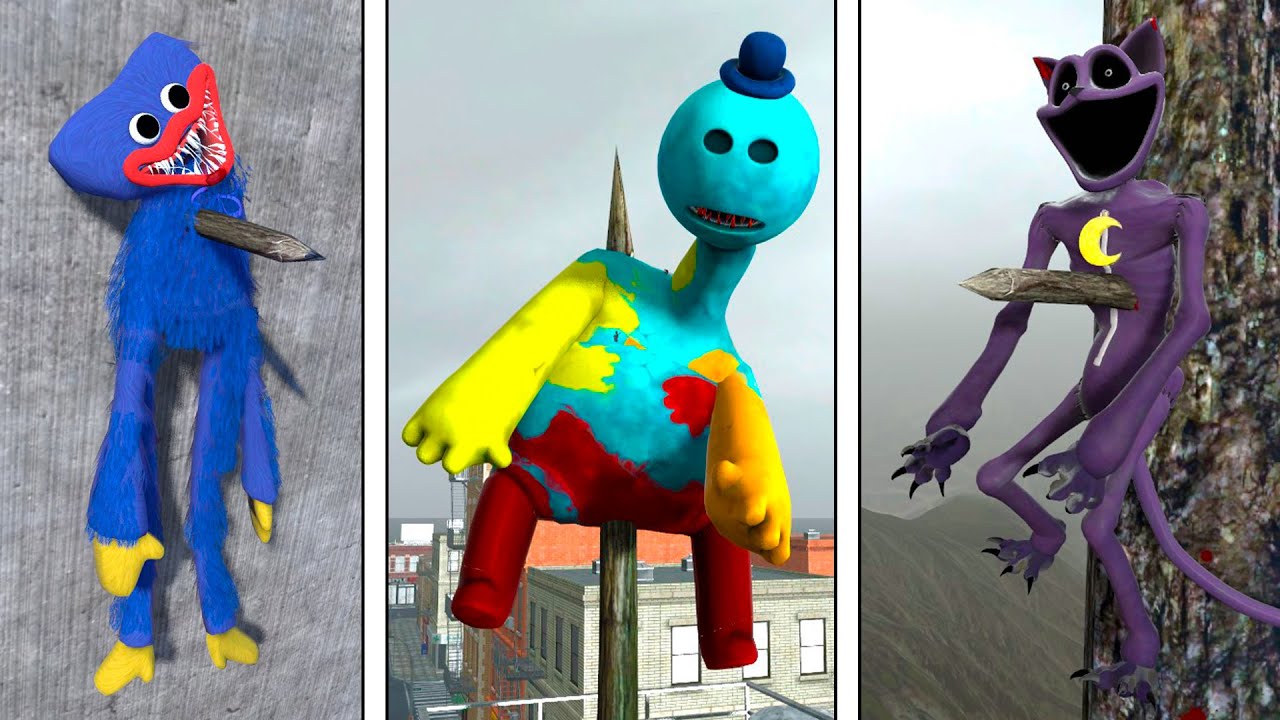 Poppy Playtime NPC Ragdolls VS Spikes! Epic NPC Falls Compilation #131