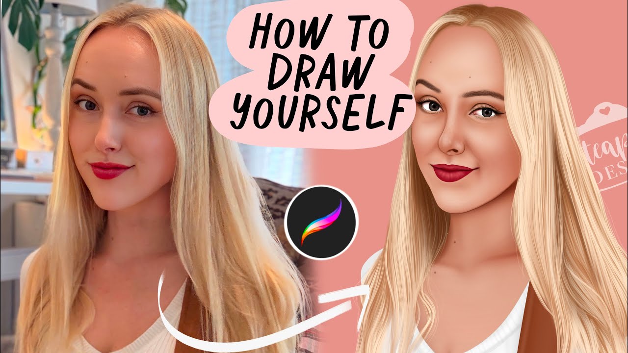How to DRAW YOURSELF on PROCREATE! ♡Tutorial + voice over