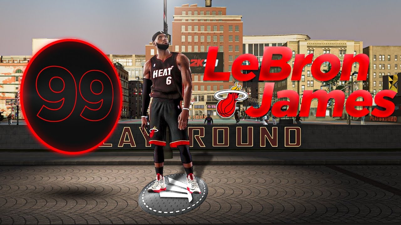 99 OVR MIAMI HEAT LEBRON JAMES BUILD in NBA 2K20