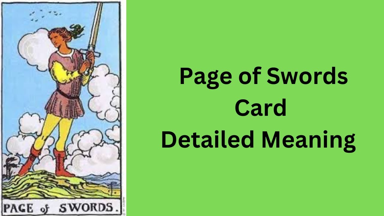Page of Swords —Tarot Card Meaning  ||Minor Arcana || Learn Tarot With Nidhi