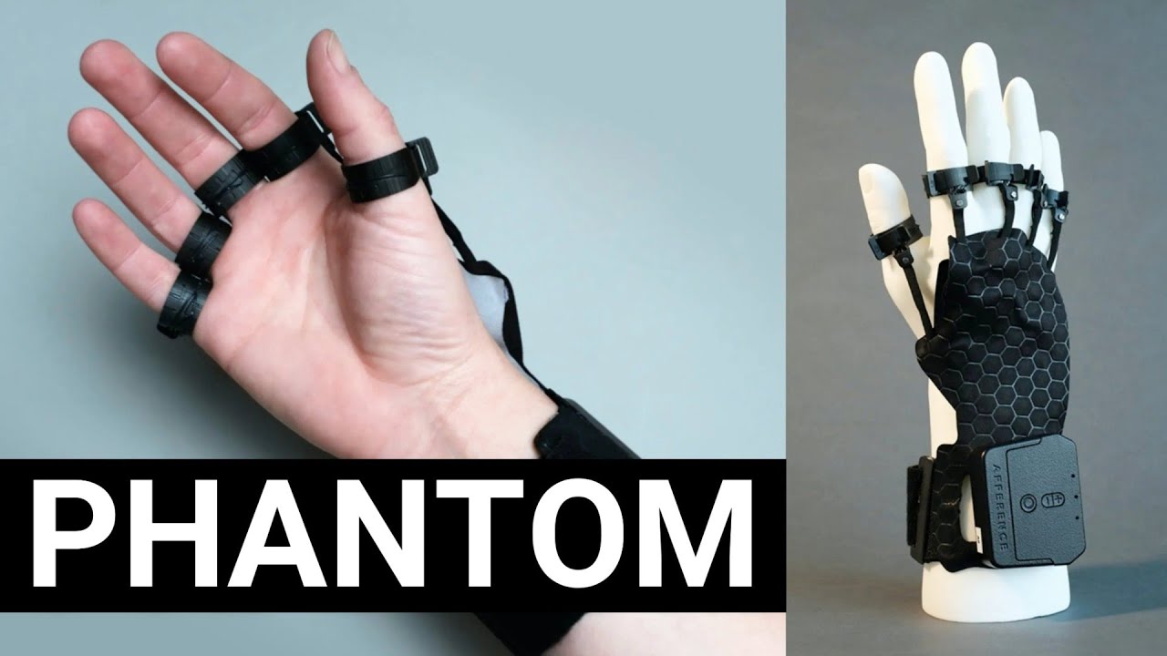 Перчатка виртуальной реальности Afference Phantom создает искусственные тактильные ощущения с помощью колец на пальцах