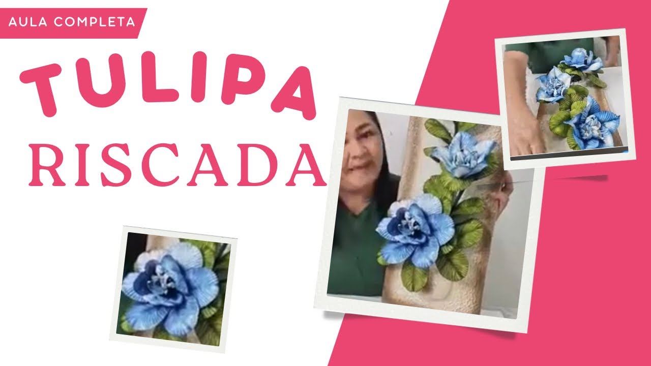 TULIPA RISCADA E BRIGITE - FLORES DA PIPOL