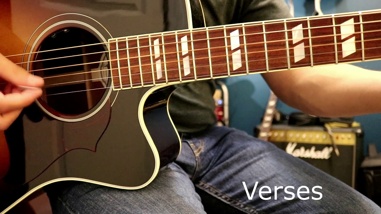 Aquamarine by Silverstein Acoustic guitar lesson