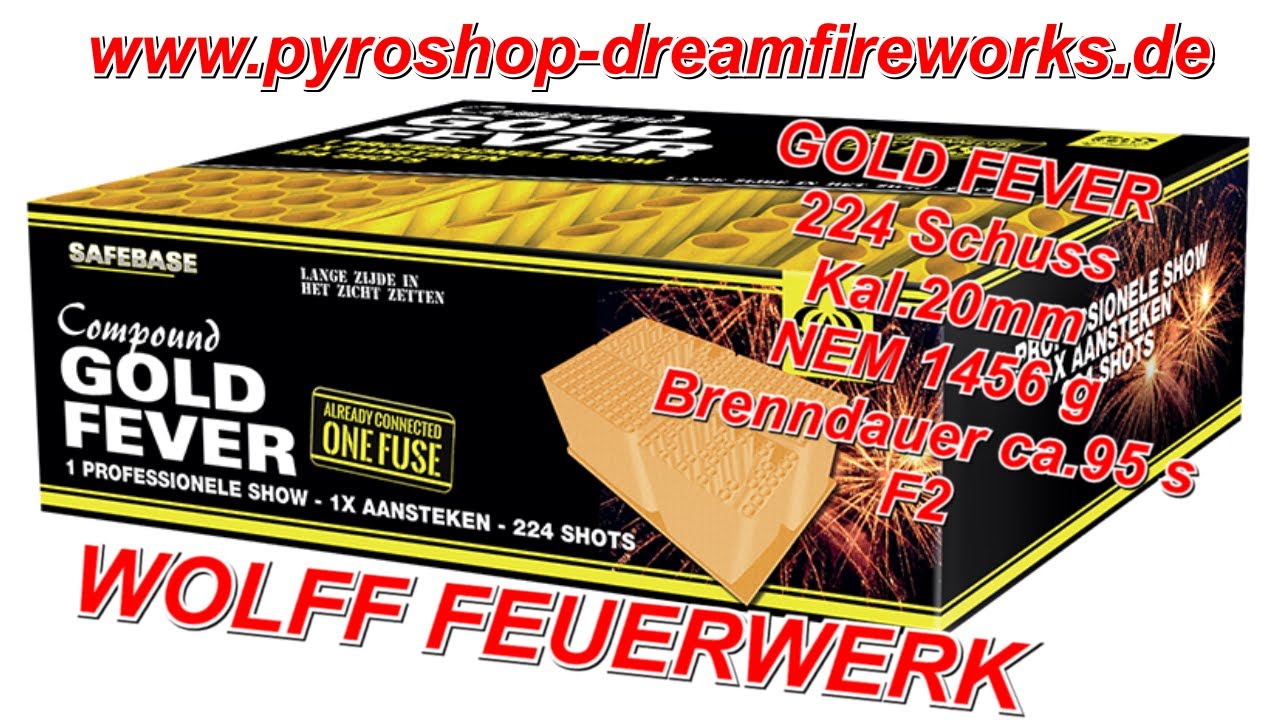 6412 Gold Fever Wolff Vuurwerk - Feuerwerk - www.PYROSHOP-Dreamfireworks.de
