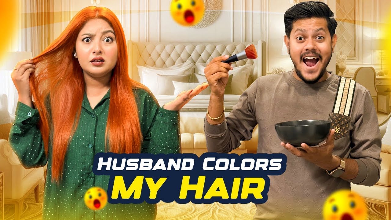 রাকিব অন্তরার চুল রং করে দিলো | Husband Did My Hair Color 👩🏻‍🦰 | Nusrat Jahan Ontora | Rakib Hossain