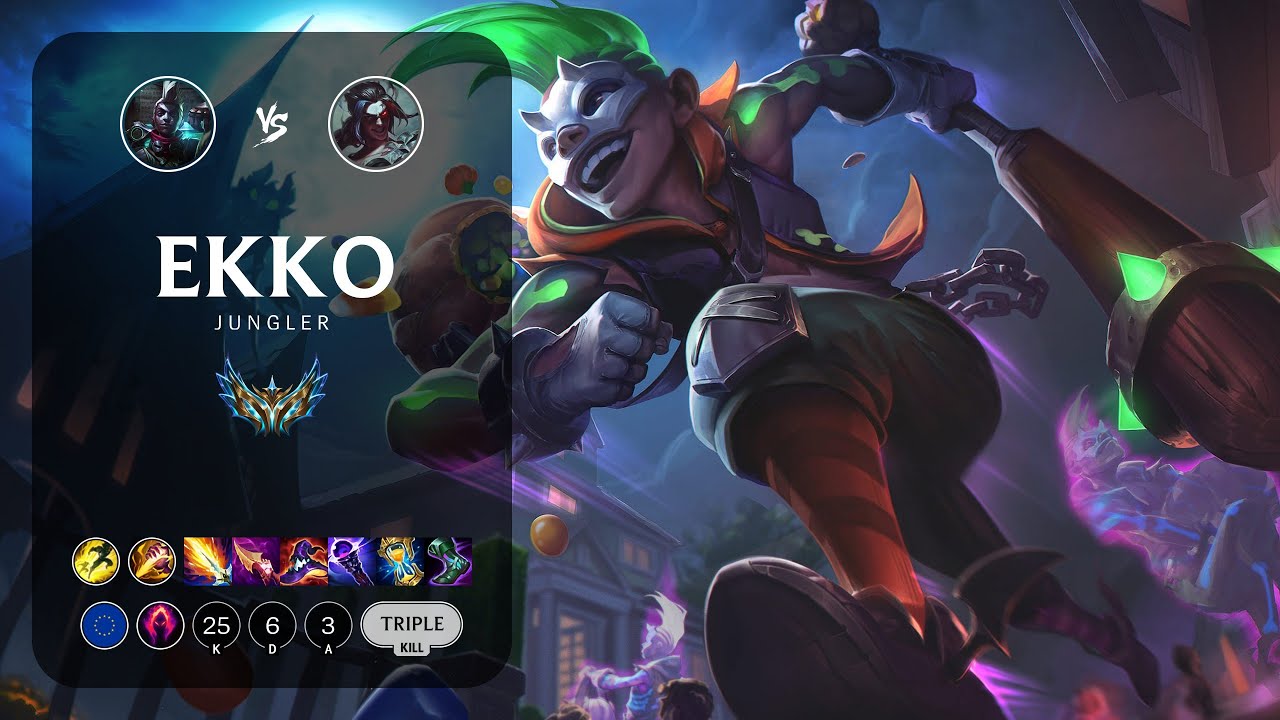 Ekko Jungle vs Kayn - EUW Challenger Patch 14.3