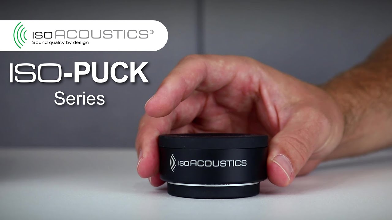 IsoAcoustics ISO-PUCK Series - sound clarity and openness for studio monitors and speakers