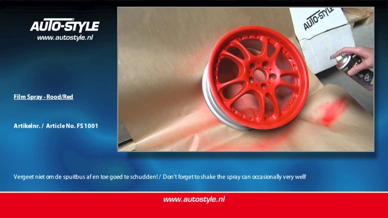 Film Spray by AutoStyle - Rood/Red  - FS 1001